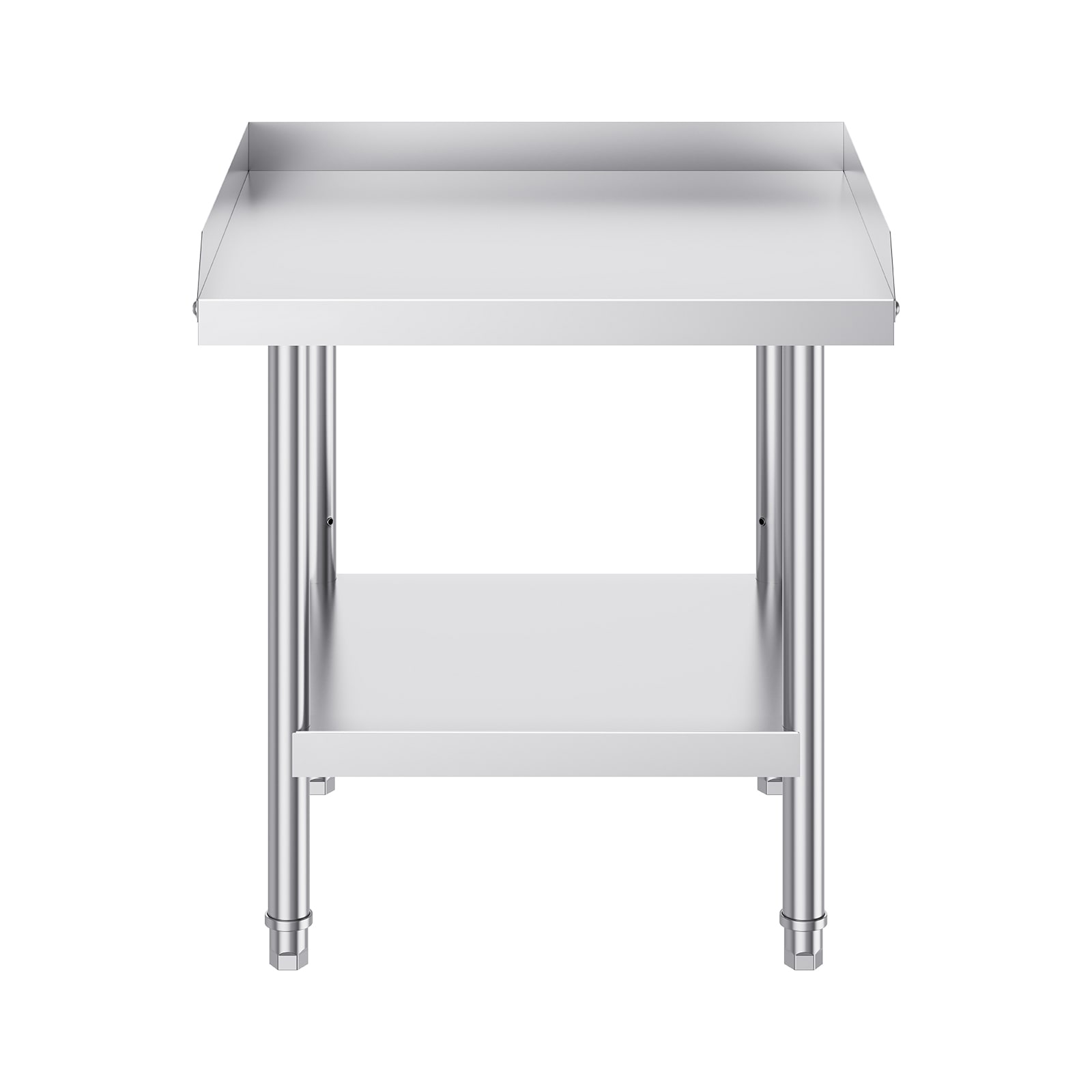 Stainless Steel Commercial Food Prep Work Table With Backsplash_voghion.com